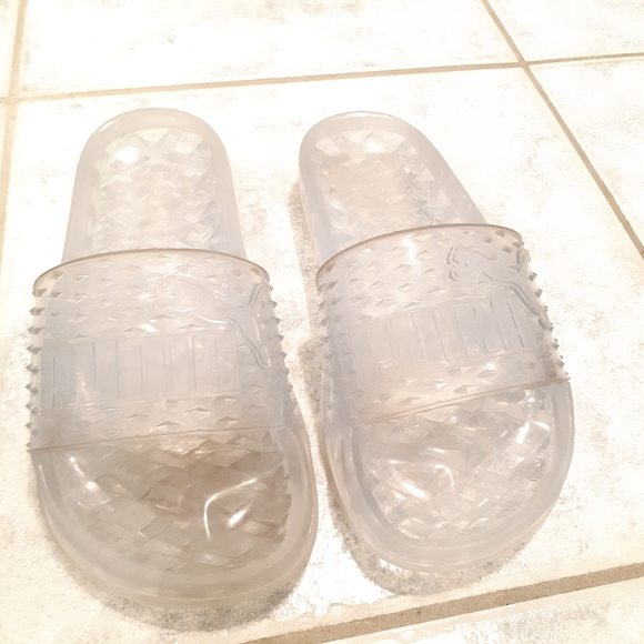 Clear white slides Puma by Rihanna Fenty - Picture 3 of 8